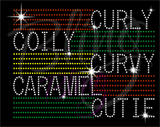 Curly Coily  Curvy Caramel Cutie