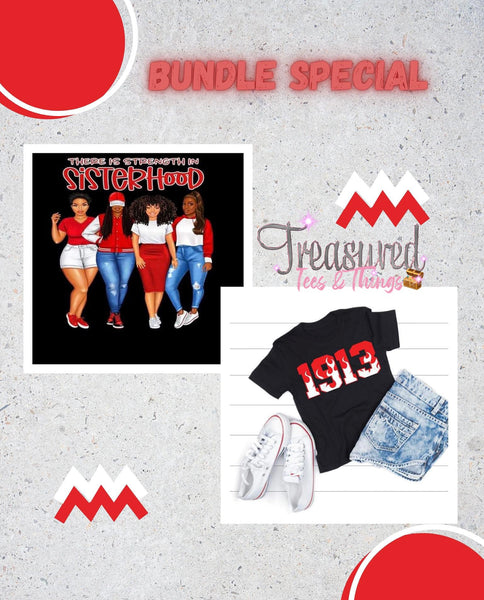 Sisterhood/1913 bundle (Red/White)