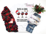 Just a girl...wine...Christmas