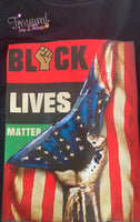 Black Lives Matter (Hand pulling flag)