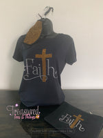 Faith with Gold Cross Shirt