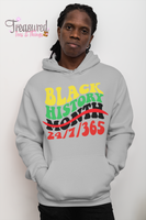 Black History 24/7/365 (yellow, green, red, black print)