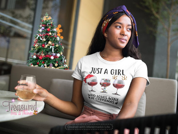 Just a girl...wine...Christmas