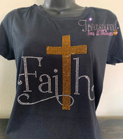 Faith with Gold Cross Shirt