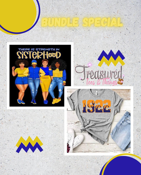 Sisterhood/1922 Bundle (Blue/Yellow)