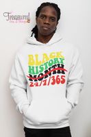 Black History 24/7/365 (yellow, green, red, black print)