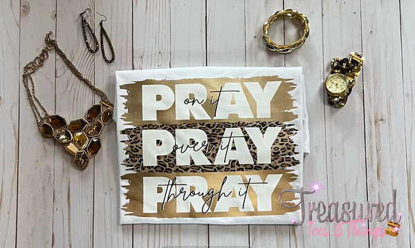 Pray Pray Pray (gold tones)